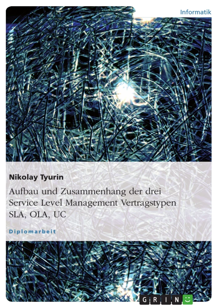 Title: Aufbau und Zusammenhang der drei Service Level Management Vertragstypen SLA, OLA, UC 