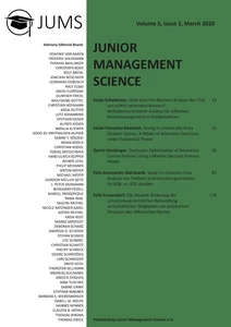 Title: Junior Management Science, Volume 5, Issue 1, March 2020