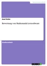 Title: Bewertung von Mathematik-Lernsoftware