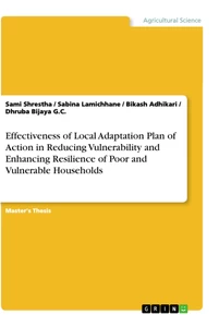 Titre: Effectiveness of Local Adaptation Plan of Action in Reducing Vulnerability and Enhancing Resilience of Poor and Vulnerable Households