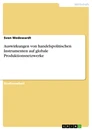 Titel: Auswirkungen von handelspolitischen Instrumenten auf globale Produktionsnetzwerke