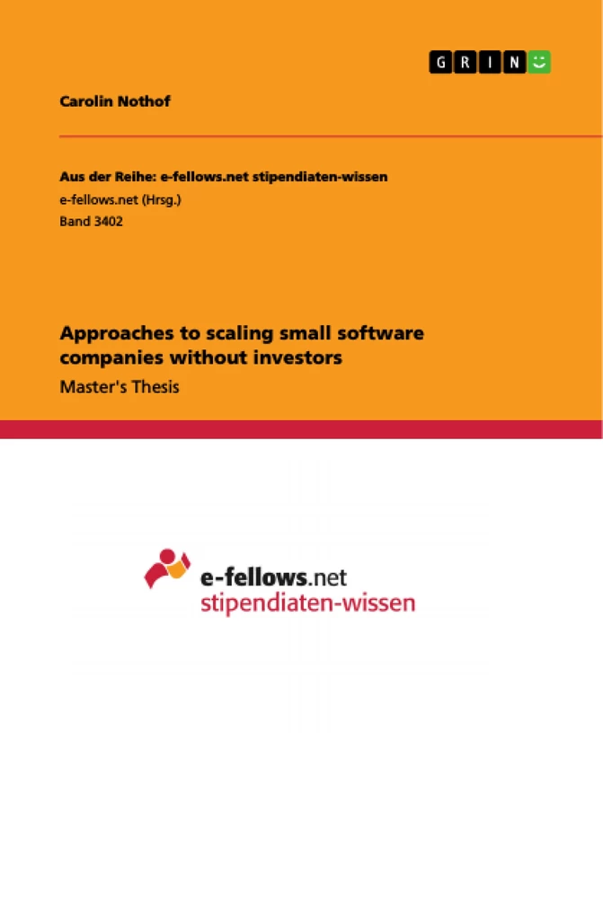 Title: Approaches to scaling small software companies without investors