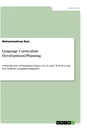 Title: Language Curriculum Development/Planning