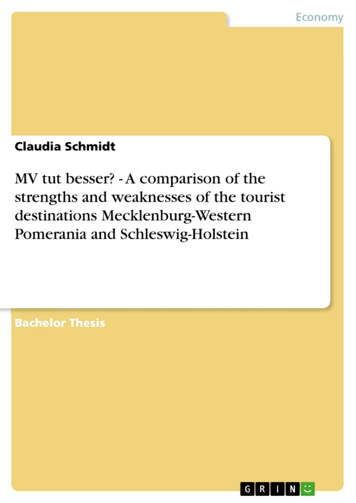 Titel: MV tut besser? - A comparison of the strengths and weaknesses of the tourist destinations Mecklenburg-Western Pomerania and Schleswig-Holstein