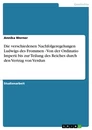 Titel: Die verschiedenen Nachfolgeregelungen Ludwigs des Frommen - Von der Ordinatio Imperii bis zur Teilung des Reiches durch den Vertrag von Verdun