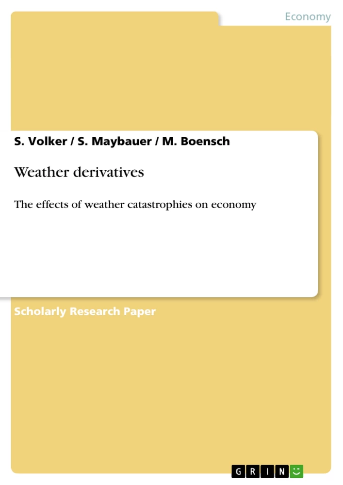 Title: Weather derivatives