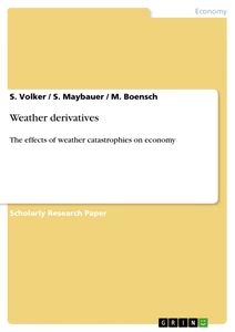 Title: Weather derivatives