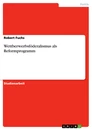 Title: Wettberwerbsföderalismus als Reformprogramm