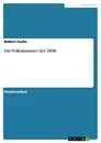Titre: Die Volkskammer der DDR