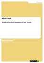 Titre: Black&Decker Business Case Study