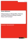 Título: Erläuterungen zu Morgan/Bray "Partners and Rivals in Western Europe: Britain, France and Germany"