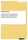 Título: Ausländische Verkehrsbüros in Deutschland - Leistungen und Eigendarstellung im Internet