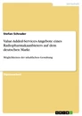 Titre: Value-Added-Services-Angebote eines Radiopharmakaanbieters auf dem deutschen Markt