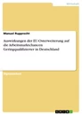 Título: Auswirkungen der EU-Osterweiterung auf die Arbeitsmarktchancen Geringqualifizierter in Deutschland