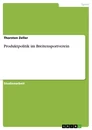Title: Produktpolitik im Breitensportverein