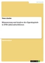 Titel: Bilanzierung und Analyse des Eigenkapitals in IFRS Jahresabschlüssen