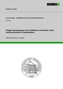 Title: Einige Anmerkungen zum Verhältnis von Kirche, Staat und Gesellschaft in Deutschland
