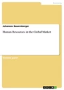 Titre: Human Resources in the Global Market