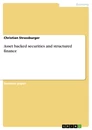 Titel: Asset backed securities and structured finance