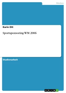 Titre: Sportsponsoring WM 2006 