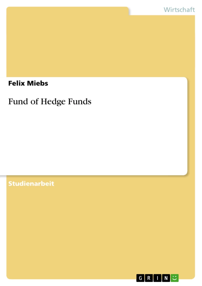 Titel: Fund of Hedge Funds
