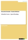 Titre: Schneller Lesen - Speed Reading