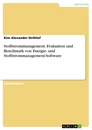 Titel: Stoffstrommanagement. Evaluation und Benchmark von Energie- und Stoffstrommanagement-Software