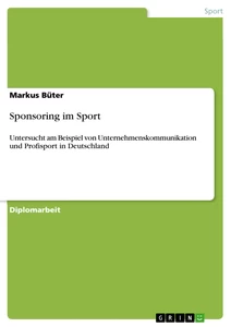 Title: Sponsoring im Sport