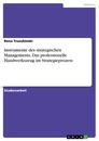 Título: Instrumente des strategischen Managements. Das professionelle Handwerkszeug im Strategieprozess