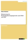 Title: Bilanzierung der Bundesligaübertragungsrechte nach HGB und IFRS