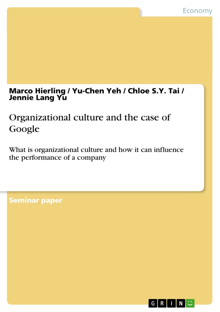 Title: Organizational culture and the case of Google