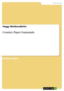 Titel: Country Paper Guatemala