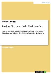 Title: Product Placement in der Modebranche 