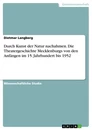Titel: Durch Kunst der Natur nachahmen. Die Theatergeschichte Mecklenburgs von den Anfängen im 15. Jahrhundert bis 1952