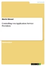 Titre: Controlling von Application Service Providern