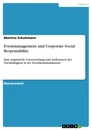 Titre: Eventmanagement und Corporate Social Responsibility
