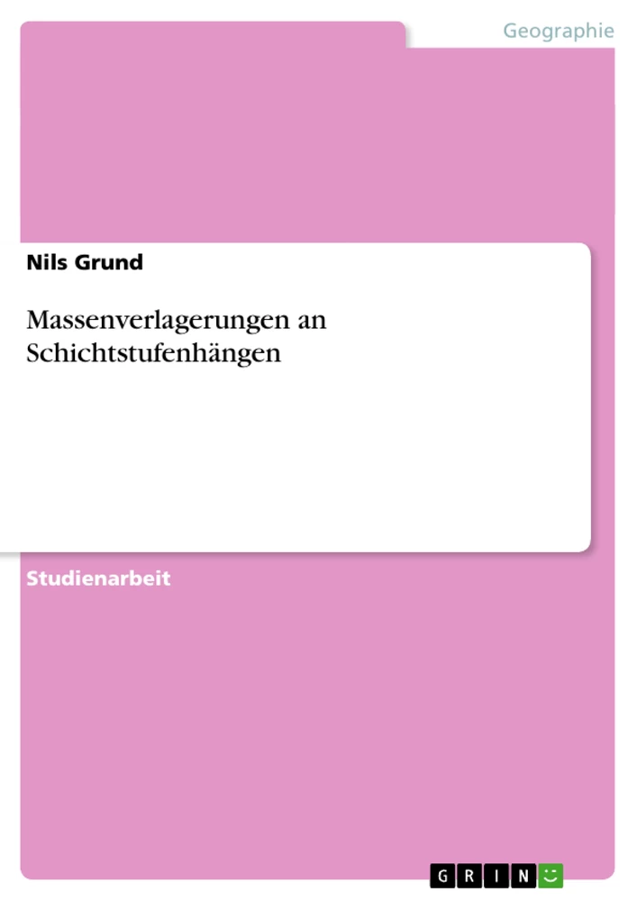 Title: Massenverlagerungen an Schichtstufenhängen