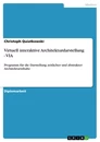 Titre: Virtuell interaktive Architekturdarstellung - VIA 