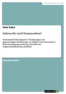 Title: Sehnsucht nach Transzendenz?