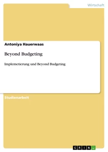 Titel: Beyond Budgeting