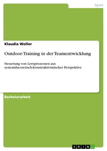 Titre: Outdoor-Training in der Teamentwicklung
