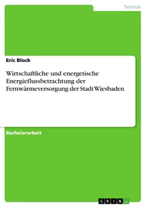 Título: Wirtschaftliche und energetische Energieflussbetrachtung der Fernwärmeversorgung der Stadt Wiesbaden