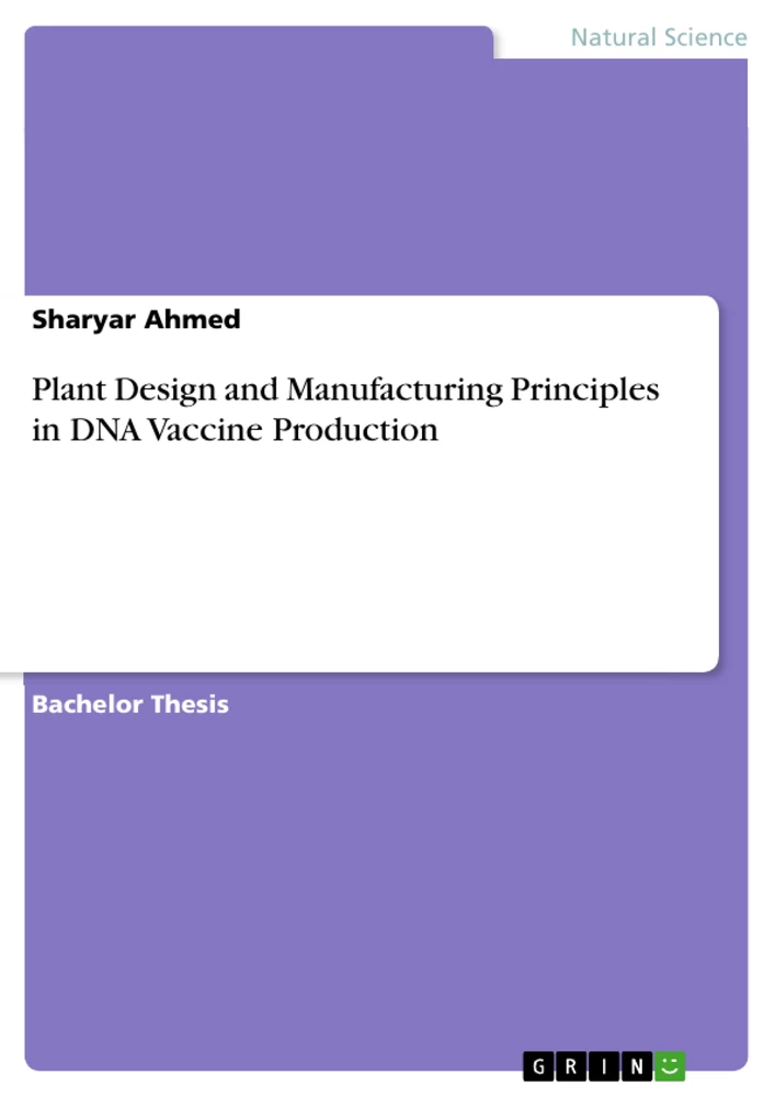 Título: Plant Design and Manufacturing Principles in DNA Vaccine Production