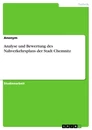 Title: Analyse und Bewertung des Nahverkehrsplans der Stadt Chemnitz