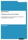 Título: Filmfinanzierung in Deutschland