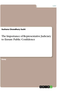 Titel: The Importance of Representative Judiciary to Ensure Public Confidence
