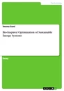Titre: Bio-Inspired Optimization of Sustainable Energy Systems