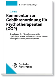 Titel: Kommentar zur Gebührenordnung für Psychotherapeuten (GOP)