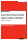 Título: Der Status der EU-Grundrechtecharta: Eine Analyse der Verfassungsdiskussion im Jahre 2000 unter besonderer Berücksichtigung der Beiträge von Waldemar Hummer und Martin Nettesheim