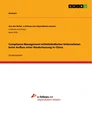 Title: Compliance Management mittelständischer Unternehmen beim Aufbau einer Niederlassung in China